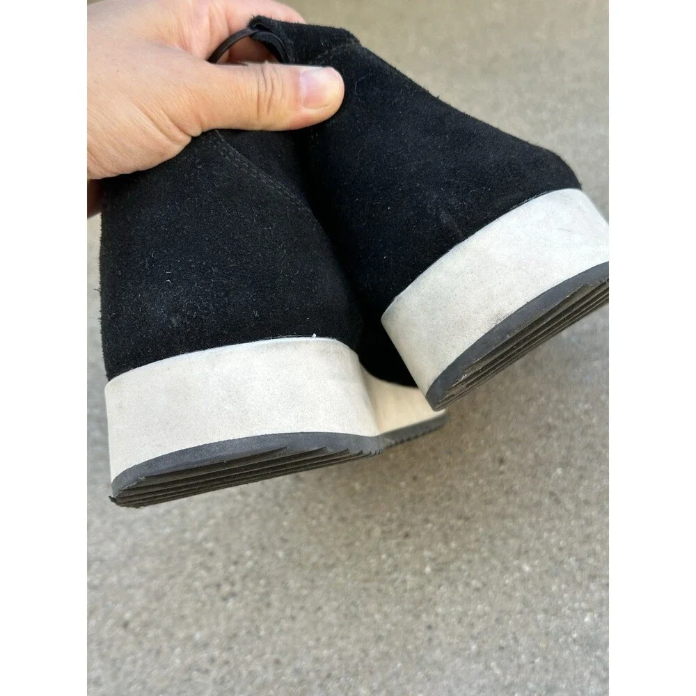 Blondo Boots Womens Size 11M Black Ellorie Waterproof Suede Ankle Wedge ELL001SD
